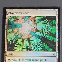 MTG - 1x Phyrexia's Core - New Phyrexia - LP - Magic The Gathering - Land Foil - Image 5