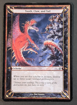 MTG - 1x Tooth Claw and Tail - Archenemy - Oversize - LP - Magic the Gathering - Image 1