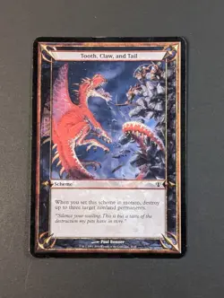 MTG - 1x Tooth Claw and Tail - Archenemy - Oversize - LP - Magic the Gathering - Image 2