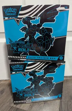 Pokemon Black Bolt Elite Trainer Box ETB Sealed/Set of 2! Fast Shipping TCG - Image 1