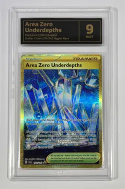 Pokemon Slab: Area Zero Underdepths - 174/142 - SCR - Graded TCG Mint 9 - Image 1
