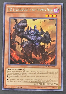 Yugioh TCG - Cir Malebranche of the Burning Abyss - DUEA-EN084 - 1st - 2014 - NM - Image 1