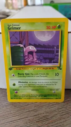 GRIMER Fossil Series Set POKEMON Non-Holo 1st Edition 1999 Trading Card 48/62 - Image 1