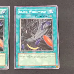 Yugioh TCG - 2x Black Whirlwind - RGBT-EN051 - NM/LP - 1st Ed Common Spell, 2009 - Image 5