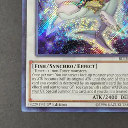 Yugioh TCG - White Aura Dolphin - BLLR-EN019 - LP/NM - 1st Ed- Secret Rare 2017 - Image 3