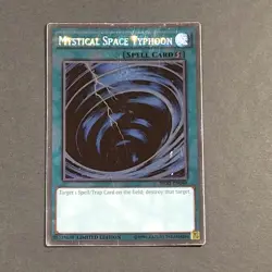 Yugioh - Mystical Space Typhoon - NKRT-EN040 - MP - Platinum Rare - Limited 2014 - Image 2