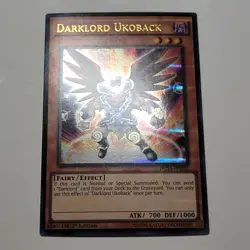 Yugioh - Darklord Ukoback - DUSA-EN022 - NM - Ultra Rare - Holo - 1st Ed - 2017 - Image 4