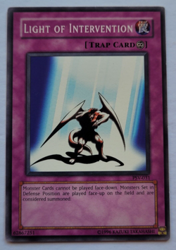 Yugioh TCG - Light of Intervention PSV-031 - LP/NM - Vintage - Pharaoh - 2003 - Image 1