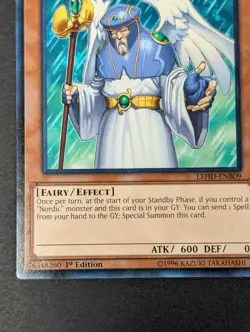 Yugioh TCG - 1x Ljosalf of the Nordic Alfar - LEHD-ENB06 - NM - 1st Edition 2018 - Image 5