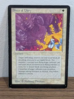 Beta Blaze of Glory MTG Card Very Good Condition Vintage Magic the Gathering - Image 1