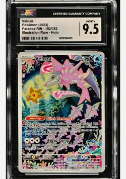 CGC 9.5 Veluza 192/182 Paradox Rift Secret Illustration Rare Pokemon Card - Image 1