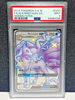 2019 Pokemon S&M FA/ALN.NINETALES GX HIDDEN FATES - PSA 9 - Card No SV53 - Image 1