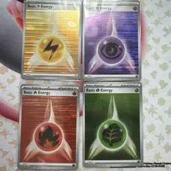 Pokemon - Full Holo Energy Set 4 Card Lot (Black Bolt / White Flare) - Image 1