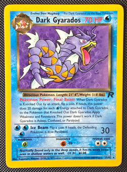 Pokemon WOTC Card - Dark Gyarados - Team Rocket Set - Non-Holo Rare - 25/82 - LP - Image 1