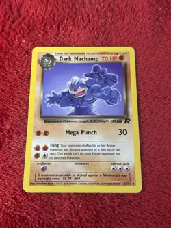 Dark Machamp 27/82 Team Rocket Non Holo Wotc Pokemon Card Lp- - Image 1