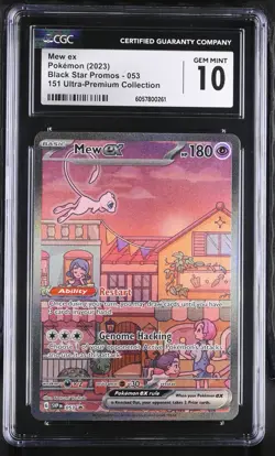 CGC 10 Mew ex 053 Black Star Promo 151 UPC Pokemon Card - Image 1