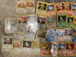 VINTAGE Pokemon Card Lot 100+ DAMAGED, Wizard Of The Coast, Some Rares & 1st Ed - Image 4