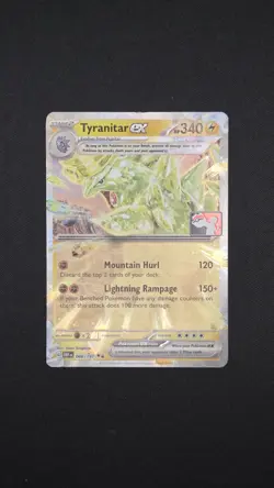Pokemon TCG Card Tyranitar EX 066/197 Play! Prize Pack Series 4 Stamped - LP+ - Image 1