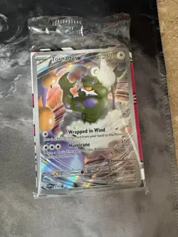 Tornadus Pokemon Center White Flare Black Star Promo SVP 210 Sealed Card - Image 1