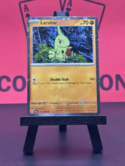 Larvitar 110/193 Paldea Evolved Cosmos Holo Common Pokemon TCG 2023 NM - Image 2