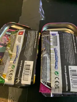 TWO PACKS POKEMON CARDS UNOPENED EVOLVING SKIES & FUSION STRIKE SEALED WITH TIN - Image 3