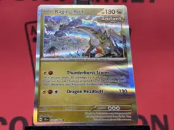 Raging Bolt 111/142 Stellar Crown Reverse Holo Rare Pokemon TCG 2024 NM - Image 4
