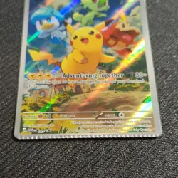 ERROR Pikachu 027 (SVP) Promo Pokemon Card. Factory Error Minor Crimp - Image 2