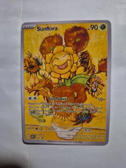 Sunflora Flower Pokemon x Van Gogh Black Star Promo ACG Art Card - NM - Image 1