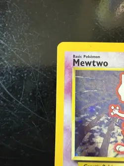 Pokemon TCG Mewtwo 10/130 Base Set 2 Holo Rare Vintage Card WOTC 2000 LP - Image 3
