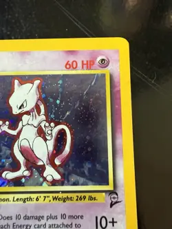 Pokemon TCG Mewtwo 10/130 Base Set 2 Holo Rare Vintage Card WOTC 2000 LP - Image 5