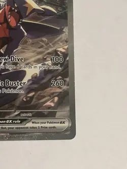Pokemon TCG Cynthia's Garchomp EX Holo Card 232/182 Sv10: Destined Rivals - Image 4