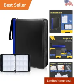 Elegant 9-Pocket Waterproof Trading Card Binder for Gaming Cards Collection - Image 1
