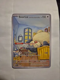 Snorlax with Munchlax & Mew Pokemon x Van Gogh ACG Art Promo Card - NM - Image 1