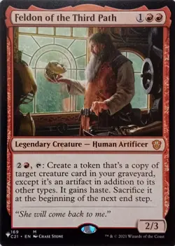 169 FELDON OF THE THIRD PATH MYTHIC COMMANDER 2021 MTG CARD - Image 1