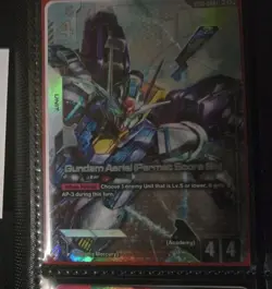Gundam Card Game ST01-006 LR+ Gundam Aerial (Permet Score Six) Alt Art - Image 1