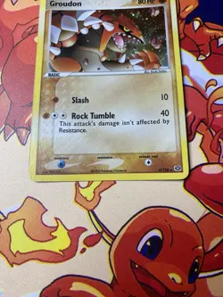 Pokemon Groudon Reverse Holo Rare Card 5/106 Emerald NM Condition - Image 4