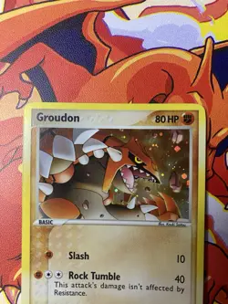 Pokemon Groudon Reverse Holo Rare Card 5/106 Emerald NM Condition - Image 5
