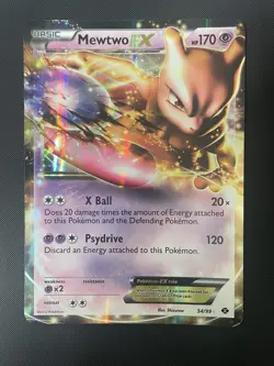 POKEMON PROMO CARD - JUMBO/OVERSIZED MEWTWO-EX 54/99 - 20cm X 14cm!!! (HOLO) NM - Image 1