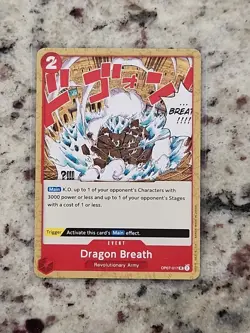 Dragon Breath OP07-017 UC One Piece 500 Years in the Future English Card TCG - Image 1