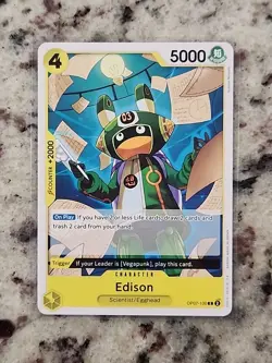 One Piece Card Game Edison OP07-100 500 Years In The Future English - Image 1