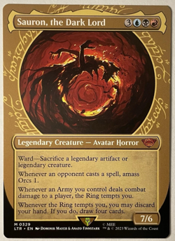 Magic The Gathering Lord of the Rings Showcase SAURON THE DARK LORD MTG 0329 - Image 1