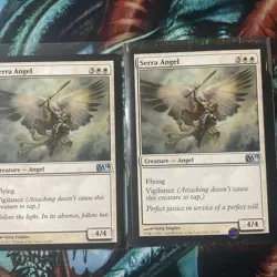 x2. Serra Angel FDN Foundations MTG 147 UNCOMMON MINT X2 - Image 2
