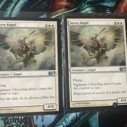 x2. Serra Angel FDN Foundations MTG 147 UNCOMMON MINT X2 - Image 5