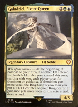 Magic The Gathering Lord of the Rings Commander GALADRIEL ELVEN-QUEEN MTG 3 - Image 1