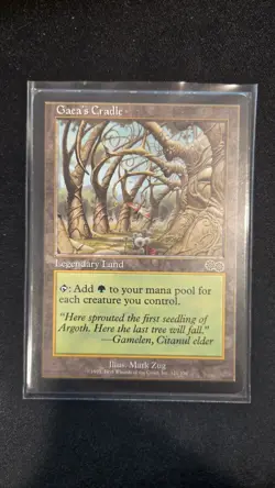 Gaea's Cradle MTG Urza's Saga MP Moderately Played Legendary Land Vintage Rare - Image 3