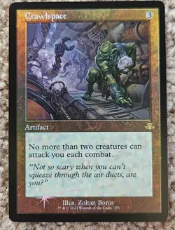 Magic The Gathering Dominaria Remastered Retro Foil CRAWLSPACE MTG 375 - Image 1