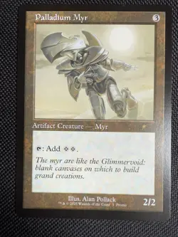 Mtg Secret Lair Promo Player - Palladium Myr -NM - Image 1