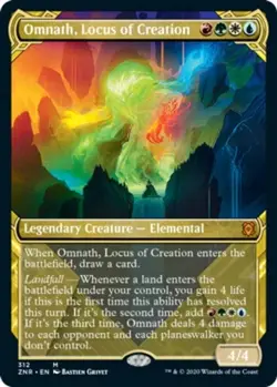 Magic The Gathering Zendikar Rising Showcase OMNATH LOCUS OF CREATION MTG 312 - Image 1