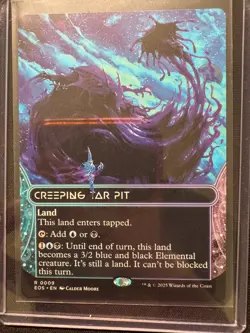Creeping Tar Pit (Borderless 9) · Foil - NM - MTG EOE - Image 1