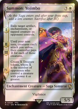 Summon: Yojimbo SURGE FOIL - Commander Final Fantasy FIC 28 - EN NM MTG Magic - Image 1